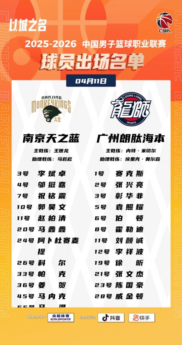 个人炒股配资 同曦VS广州大名单！杰曼·科尔（J.Cole）将迎来首秀！